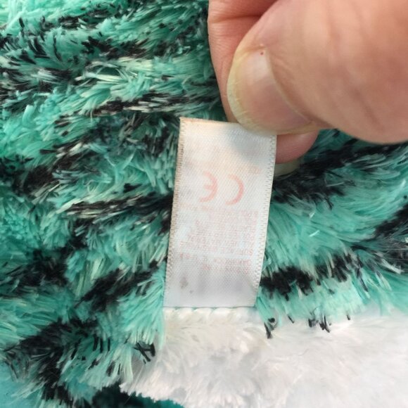 Ty Beanie Boos Tess Teal Tiger Plush Jumbo 17" Justice Exclusive Stuffed Toy - Picture 7 of 8